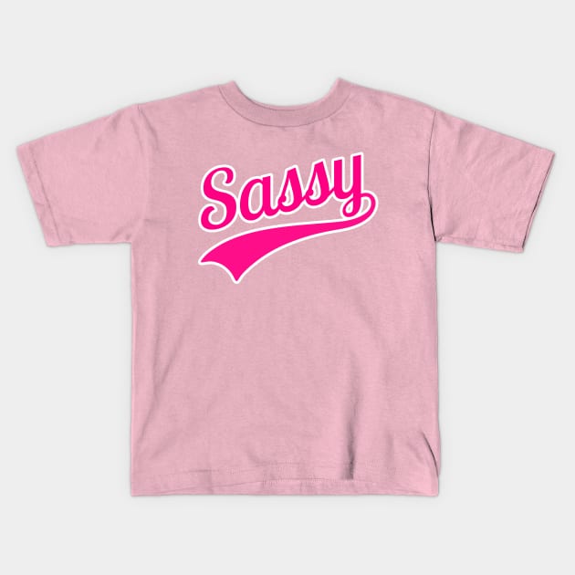 Sassy with Text Tail Kids T-Shirt by AKdesign